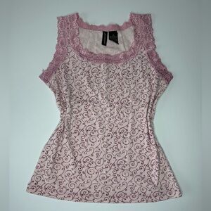 Vintage Jason Maxwell Lace Trim Tank Top – Women’s Small